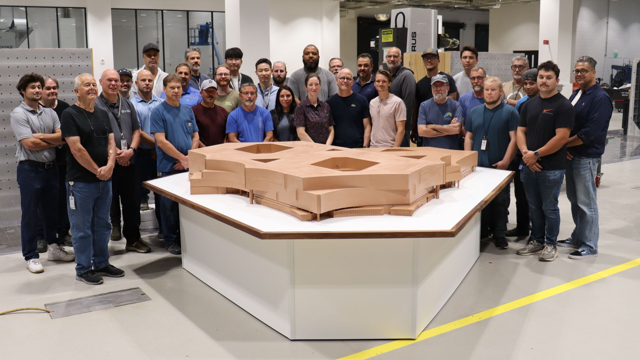 Contributors from several teams had a hand in making the project a reality. 